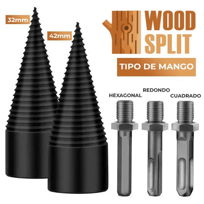 WoodSplit™ - Astillador profesional para taladro