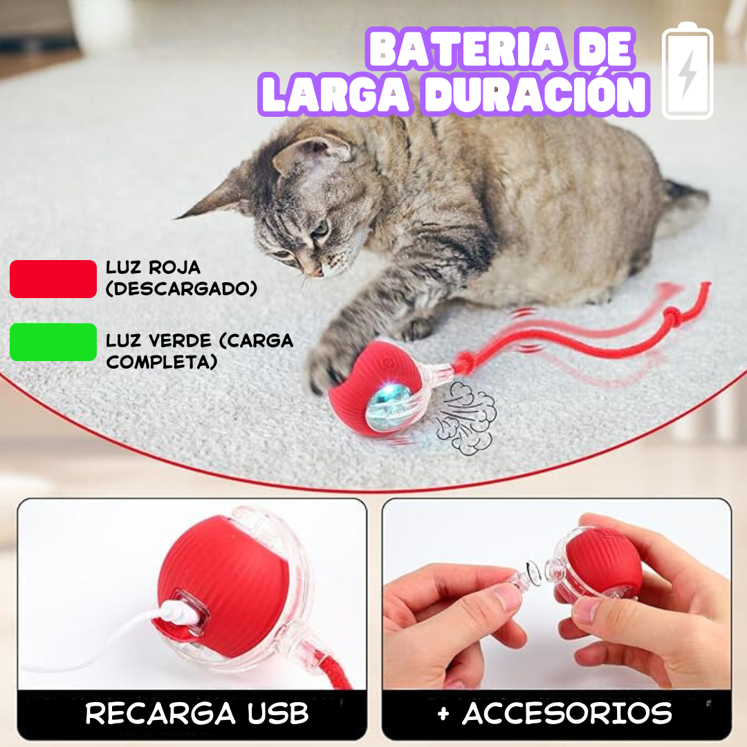 SmartPaw Ball™ - Bola inteligente con sensor de movimiento + Toalla húmeda de regalo