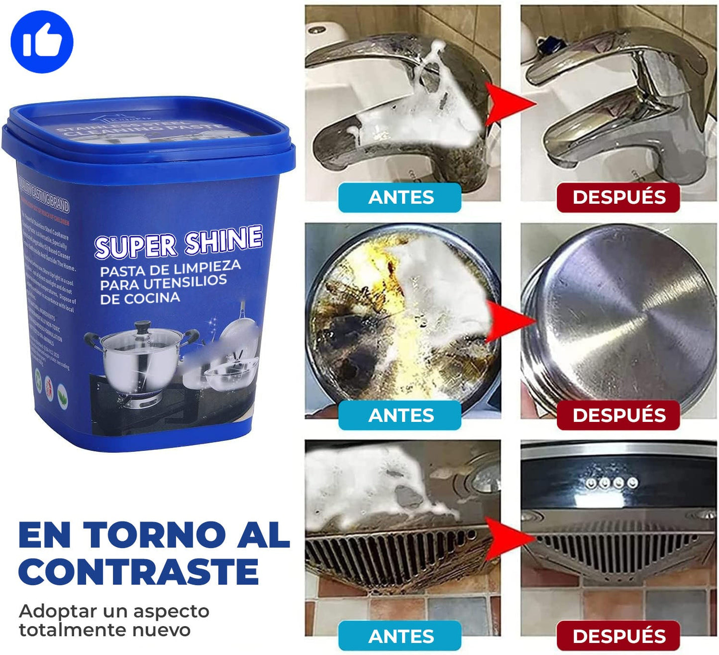 SuperShine™ - Pasta de limpieza para utensilios de cocina