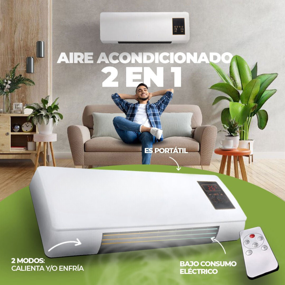 AirLuxe™ - Mini Aire acondicionado 2 en 1