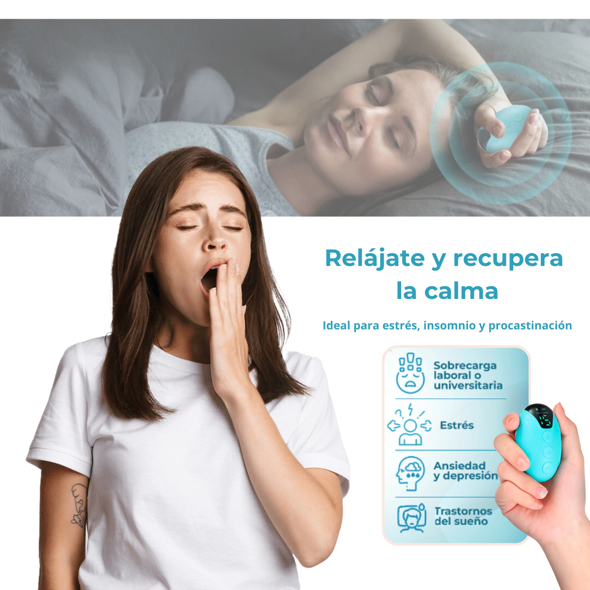 MindControl® - Dispositivo para calmar la ansiedad y el insomnio