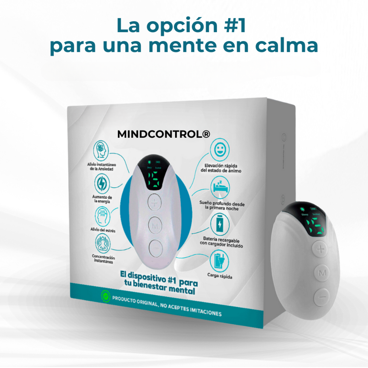 MindControl® - Dispositivo para calmar la ansiedad y el insomnio