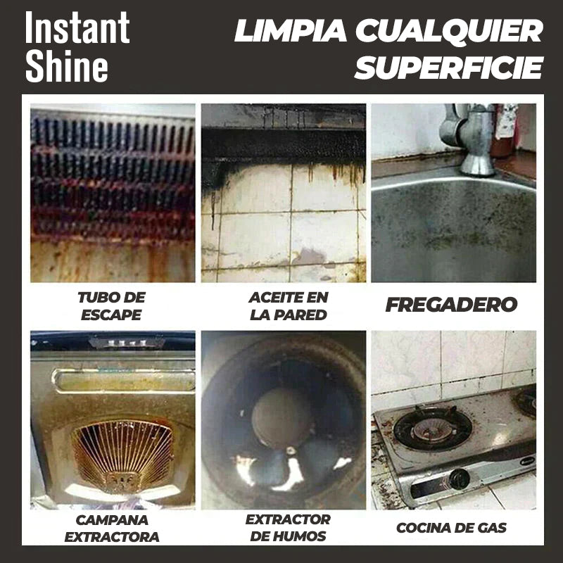 InstantShine™ - Espuma limpiadora en spray