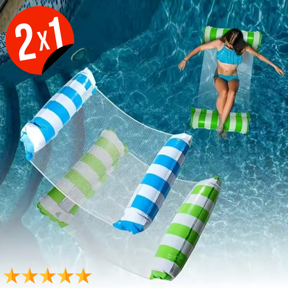 FloatNest™ - Hamaca Inflable Para Piscina, Ríos, Playas