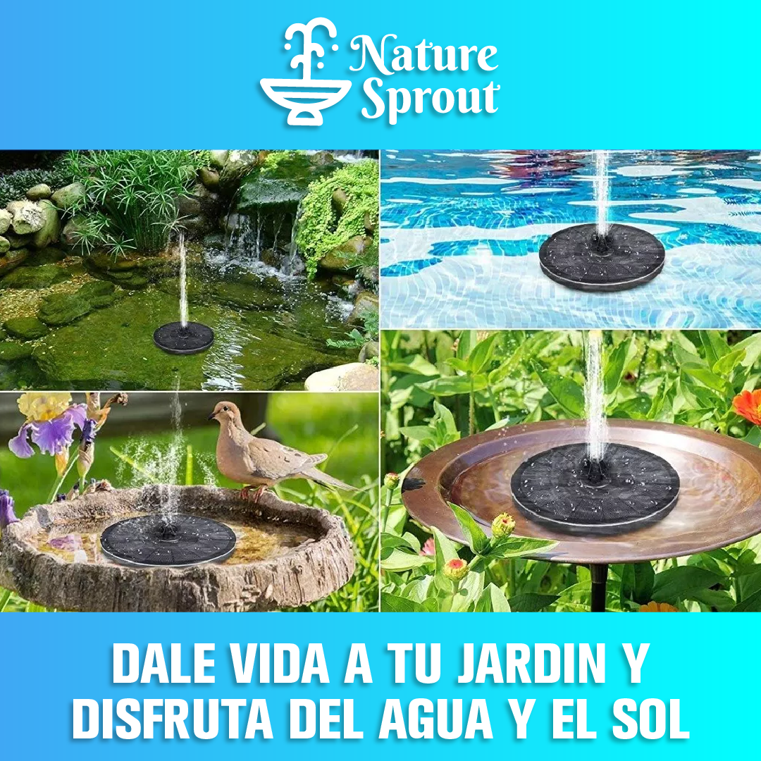 NatureSprout™ - Fuente de Agua Solar