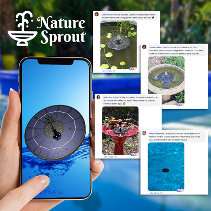 NatureSprout™ - Fuente de Agua Solar