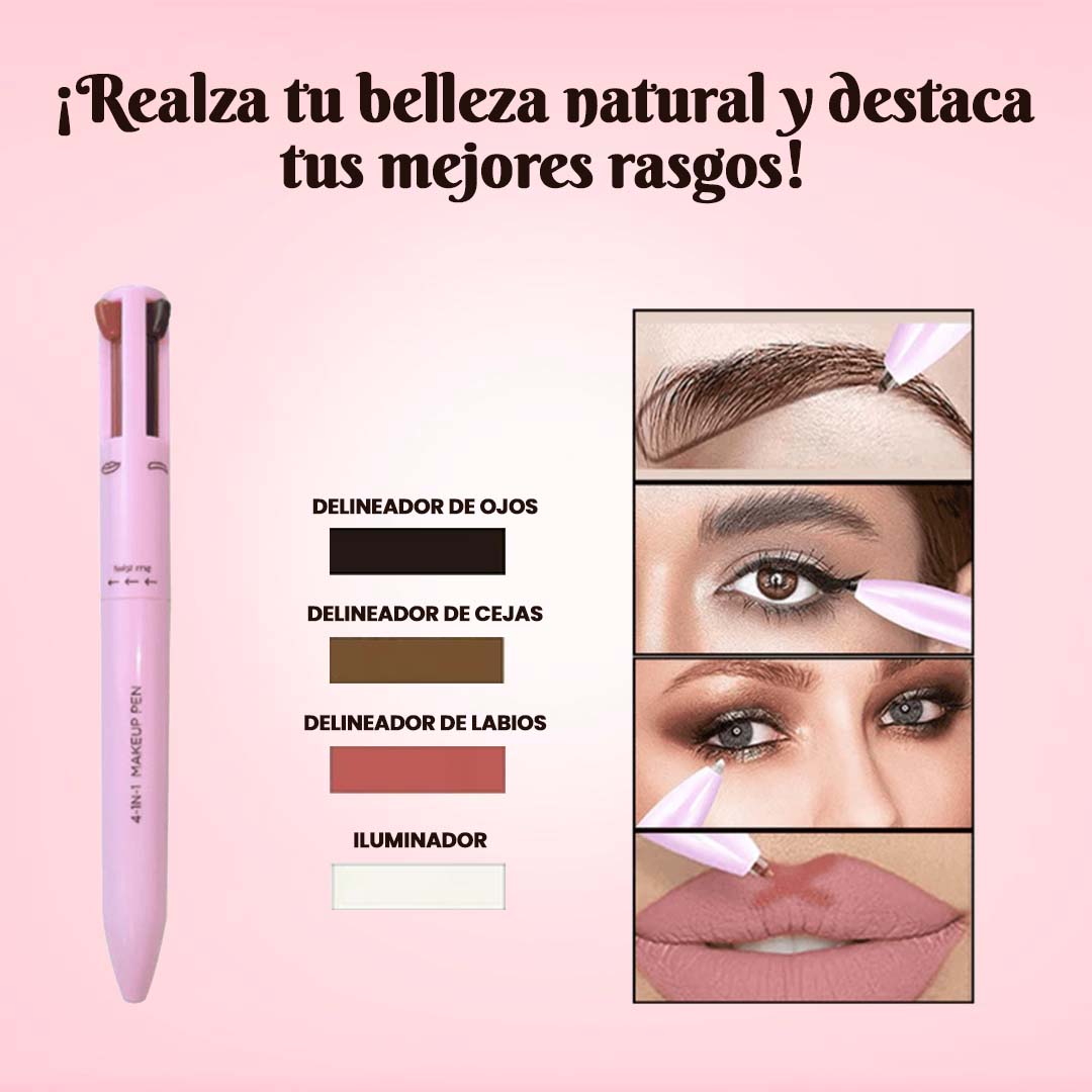 GlamLine™ - DELINEADOR 4 EN 1 (Cejas, labios, ojos e iluminador)